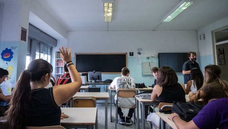 Studenti del liceo Isacco Newton di Roma (Agf)