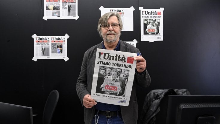 Piero Sansonetti, direttore de l'Unit&agrave;