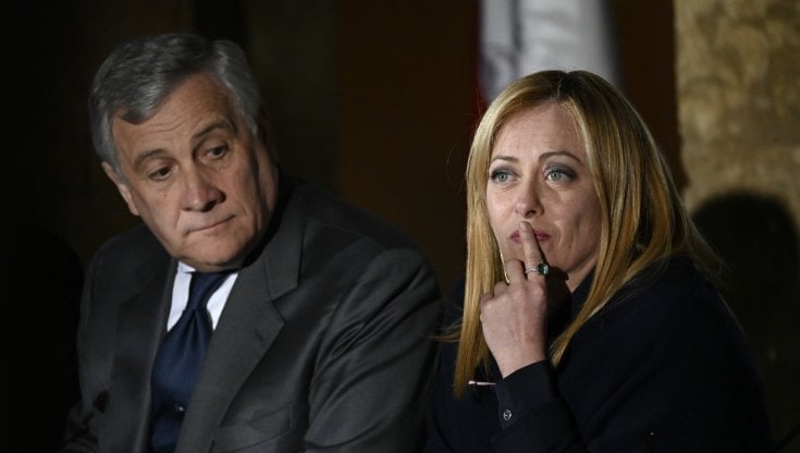 Antonio Tajani e Giorgia Meloni