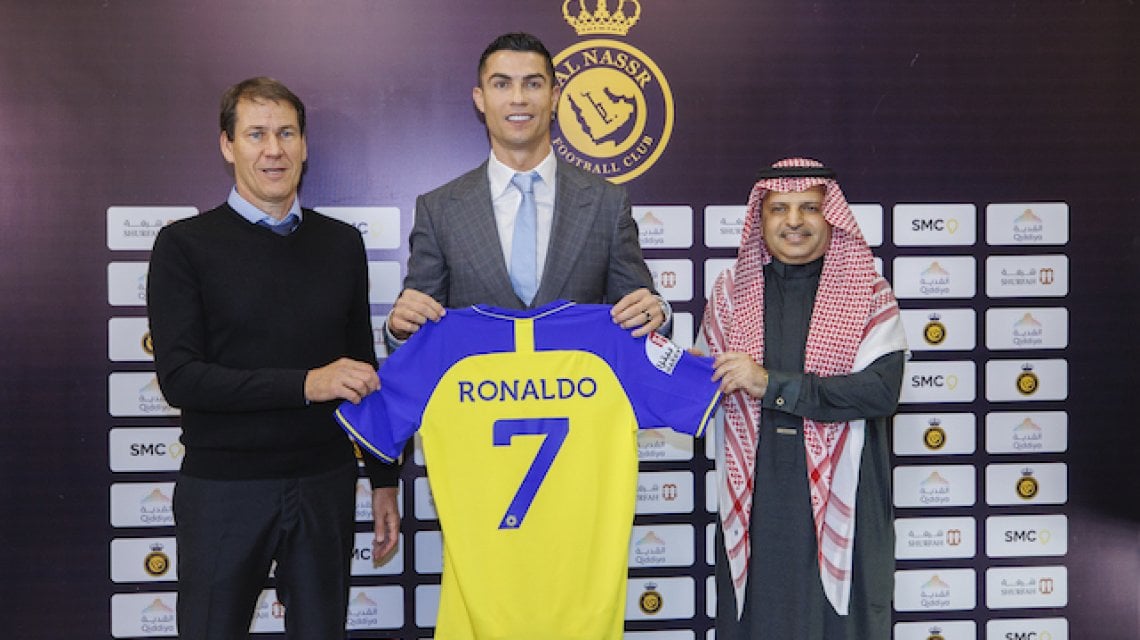 Garcia con Ronaldo