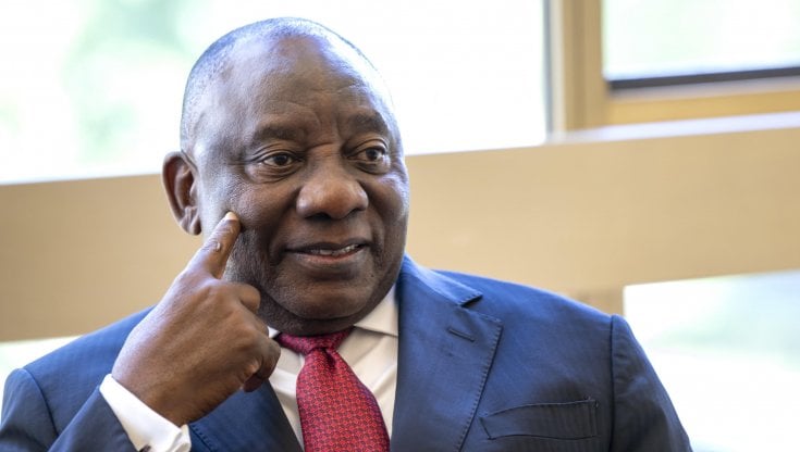 Il presidente africano Cyril Ramaphosa
