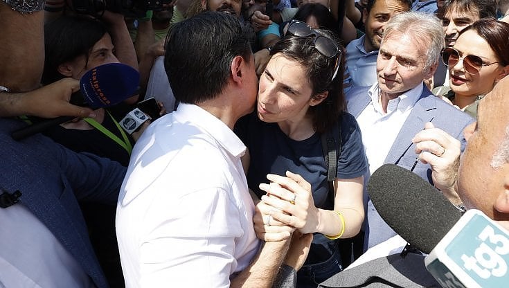 Giuseppe Conte ed Elly Schlein