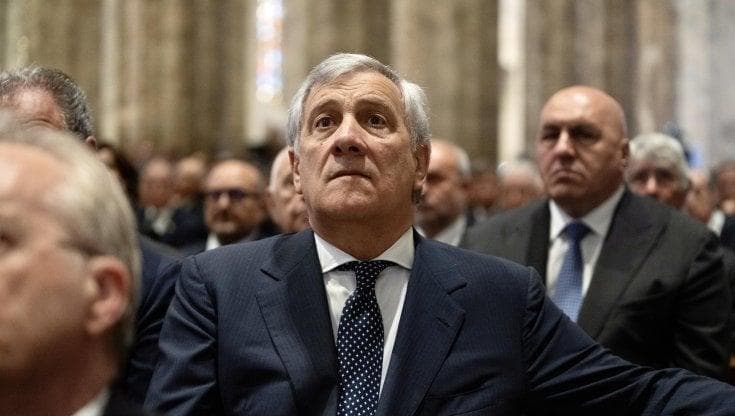 Antonio Tajani ai funerali di Silvio Berlusconi

