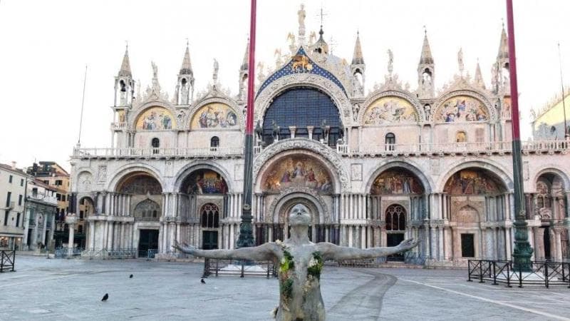 Laura Magnan a Piazza San Marco