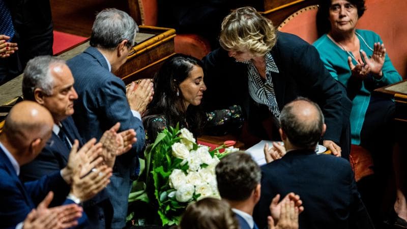 La commemorazione per Silvio Berlusconi al Senato
