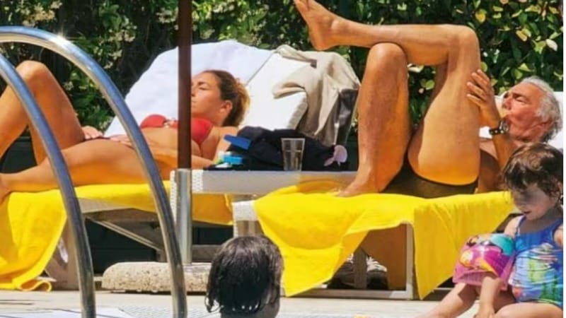 Sofia Goggia e Massimo Giletti fotografati da "Chi"
