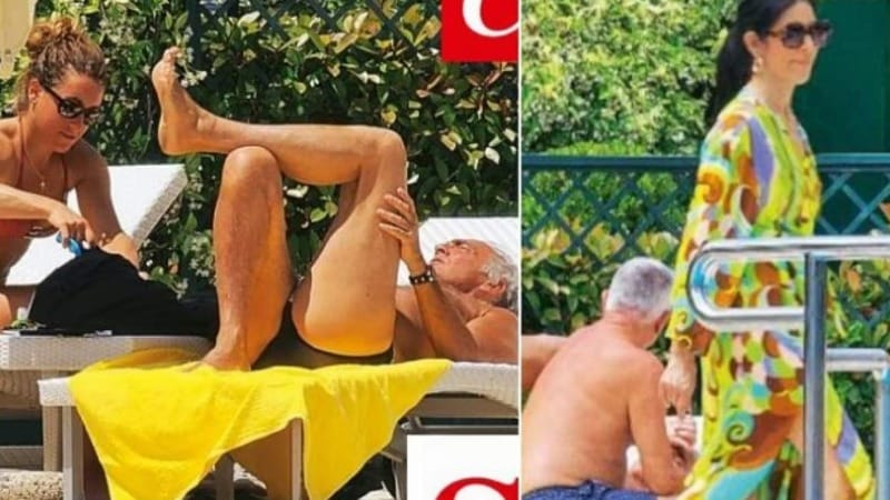 Sofia Goggia e Massimo Giletti fotografati da "Chi"
