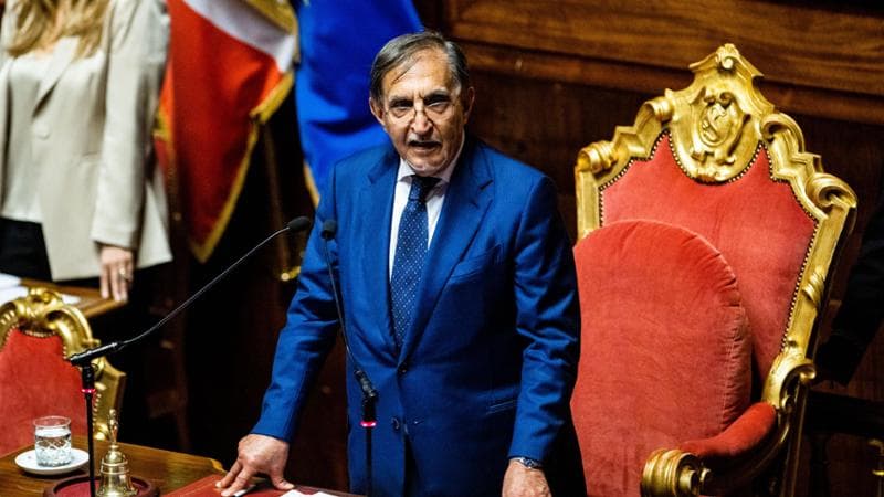 Ignazio La Russa, presidente del Senato
