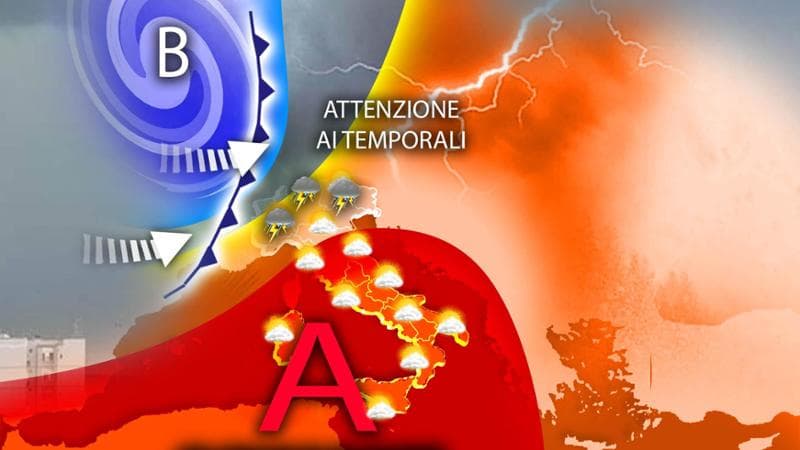 Previsioni meteo, il caldo aumenta ancora: ma attenzione ai temporali