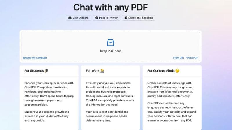ChatPdf, l’IA che detesta domande generiche