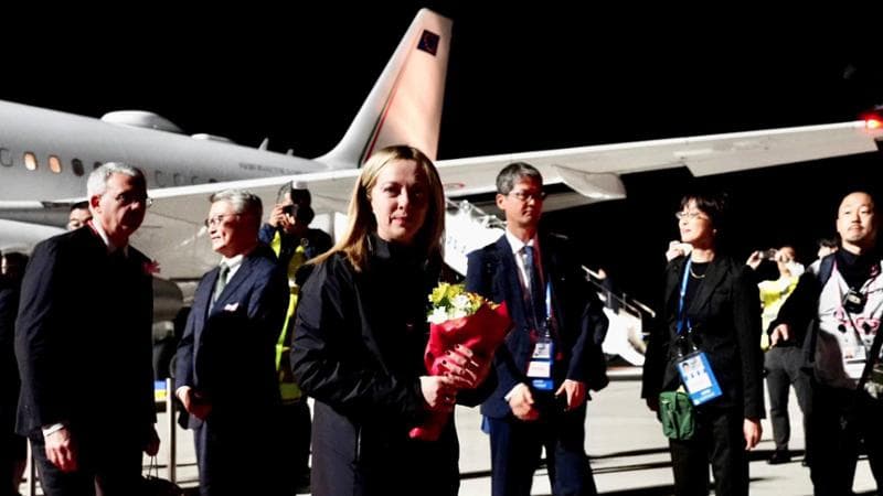 La premier Meloni a Tokyo per il G7
