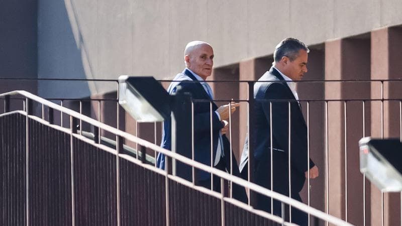 Orazio Fascina in visita al San Raffaele durante la degenza di Silvio Berlusconi&nbsp;
