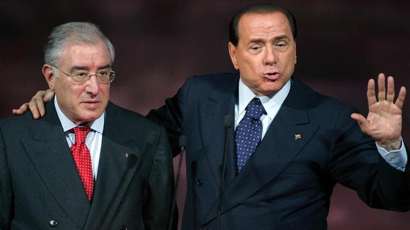 Marcello Dell'Utri e Silvio Berlusconi nel 2007
