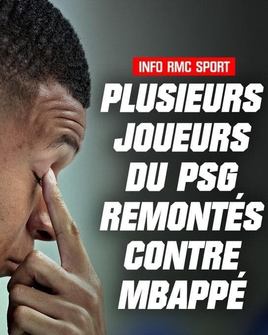 Scrive Rmc: "Pi&ugrave; giocatori si schierano contro Mbapp&eacute;"
