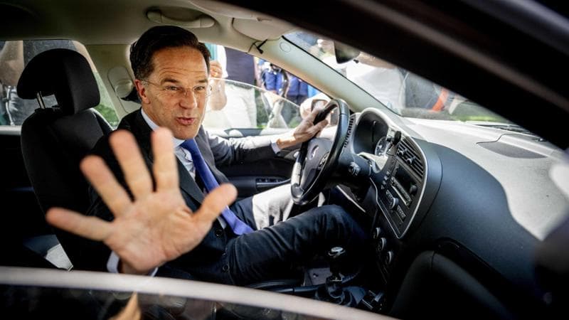 Il primo ministro olandese uscente Mark Rutte
