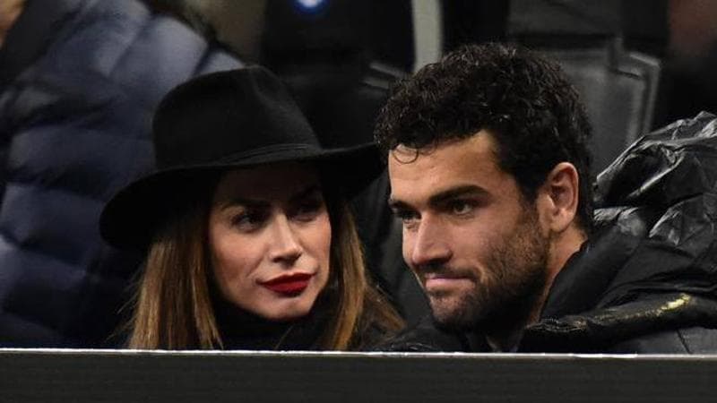 Satta e Berrettini in tribuna durante il derby Inter-Milan dello scorso 5 febbraio
