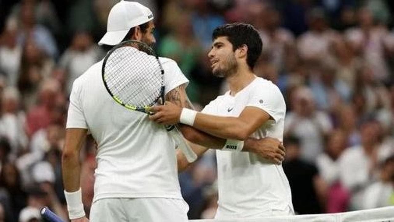 Matteo Berrettini e Carlos Alcaraz
