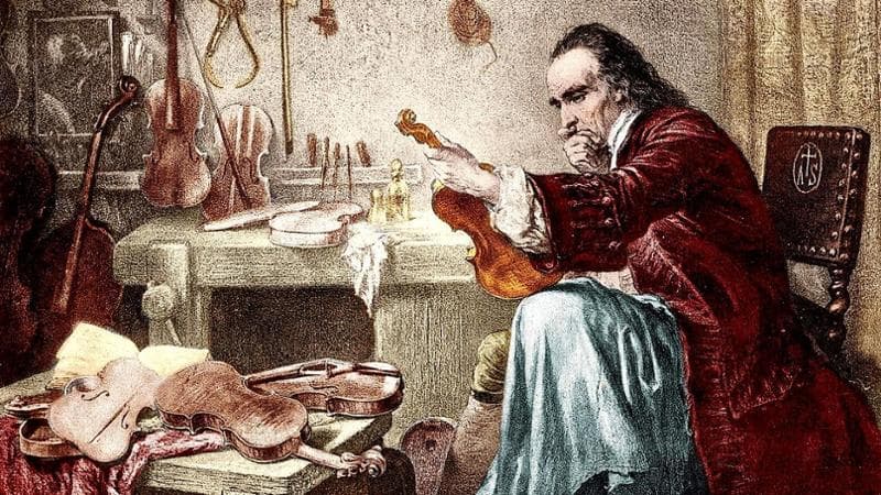 Antonio Stradivari, dipinto di Viktor Brobov (1860-1870)
