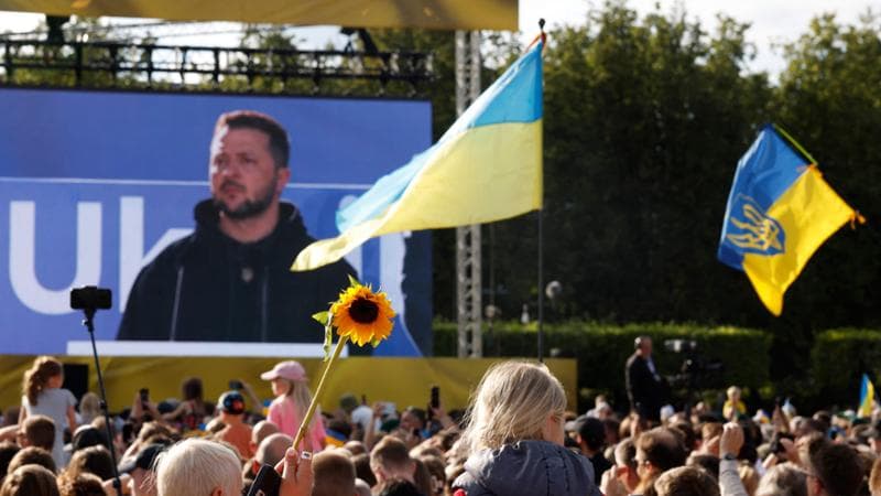 Il presidente ucraino Volodymyr Zelensky a Vilnius per il vertice della Nato
