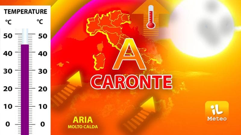 Previsioni meteo, nel weekend arriva Caronte, l’anticiclone africano ancora più caldo