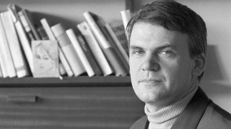 Milan Kundera a Praga nel 1968
