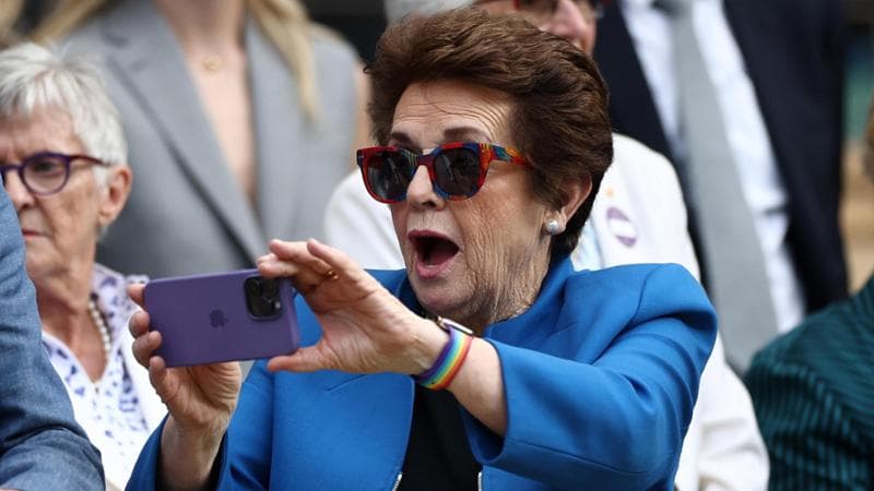 Billie Jean King a Wimbledon
