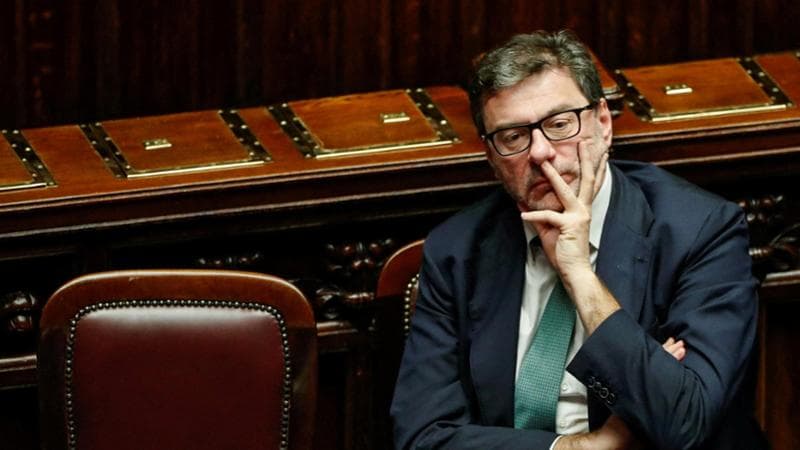 Il ministro dell'Economia Giancarlo Giorgetti
