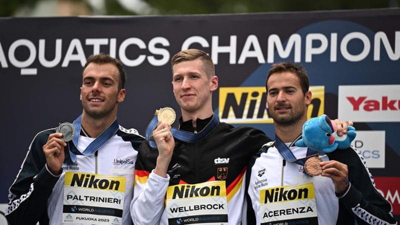 Nuoto: Paltrinieri argento e Acerenza bronzo nella 5 km. Riscatto Italia nel fondo ai Mondiali