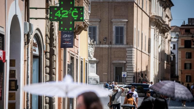 A Roma&nbsp; giornate di caldo torrido sopra i 40&deg;
