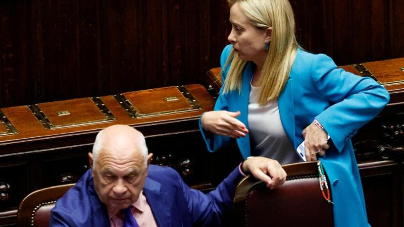Giorgia Meloni e Carlo Nordio alla Camera
