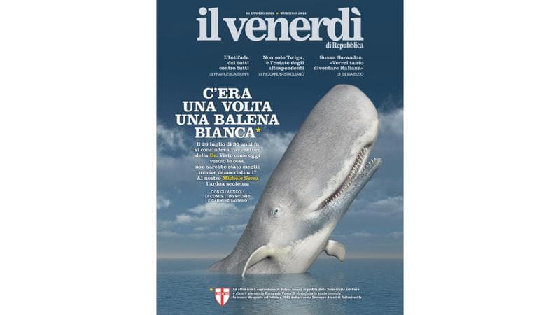 C'era una volta una Balena Bianca: sul Venerdì del 21 luglio i 30 anni dalla fine della Dc