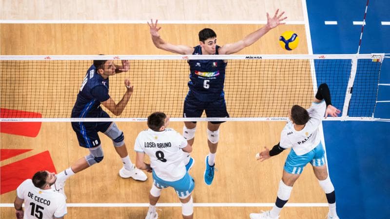 Russo e Michieletto contro l'Argentina (foto volleyballworld)
