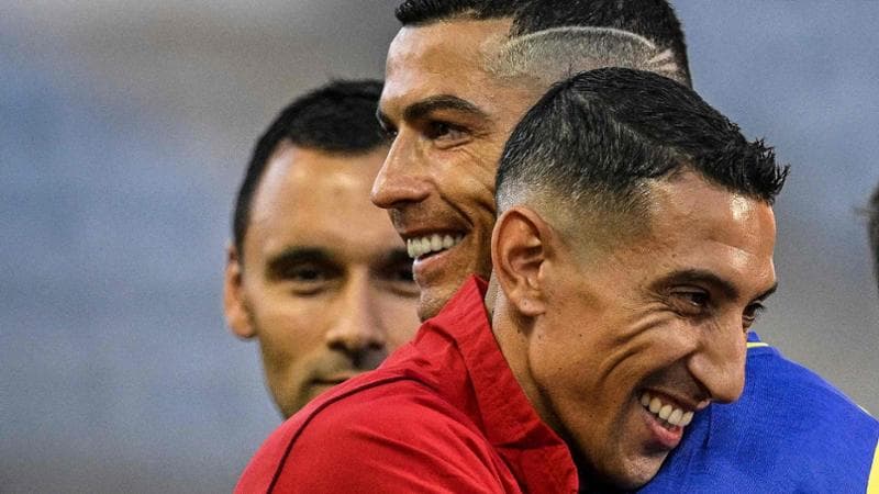 Cristiano Ronaldo (a sinistra) con Angel Di Maria

