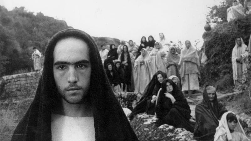 Enrique Irazoqui nel ruolo di Cristo nel Vangelo secondo Matteo di Pier Paolo Pasolini (1964)
