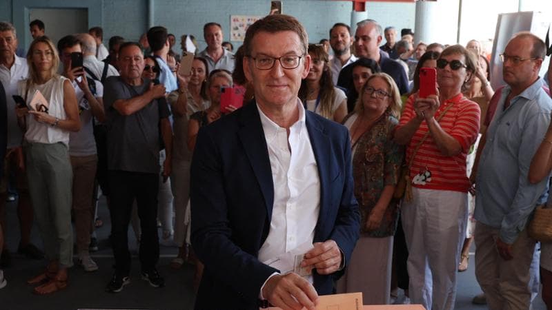 Il leader del Partido Popular Alberto Nunez Feijoo
