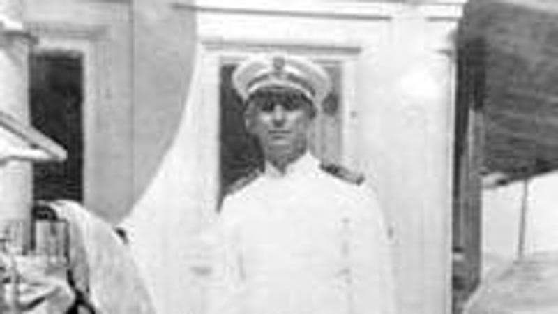 Il comandante del piroscafo Santa Lucia, Cosimo Simeone, capitano&nbsp;di lungo corso&nbsp;
