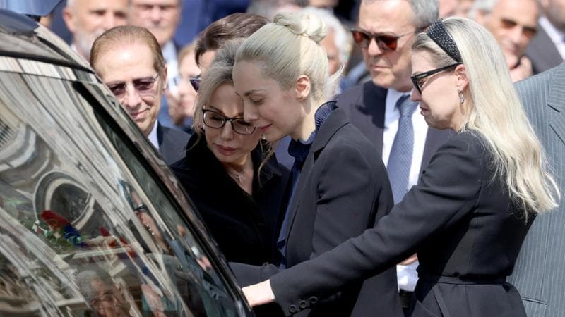 Marta Fascina al funerale di Silvio Berlusconi
