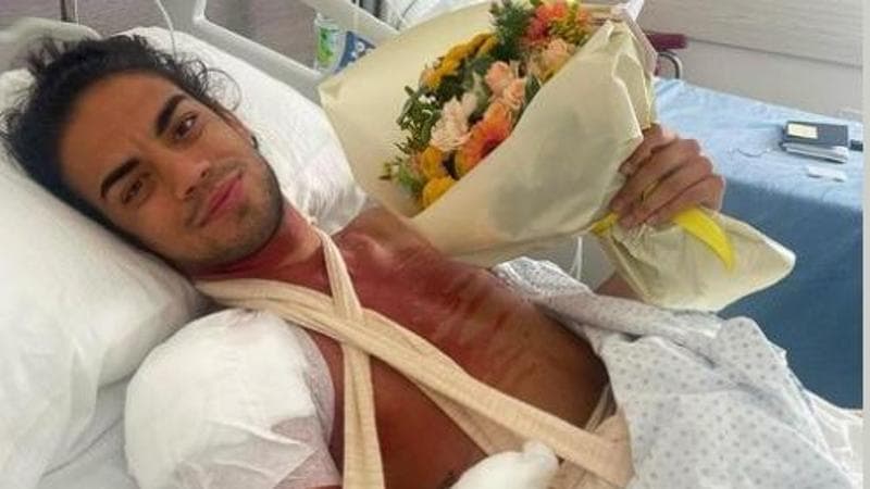 Tommaso Marini dopo l'operazione alla spalla (Foto: Italia Team)
