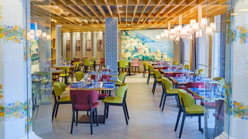 Interni del ristorante Positano Coast a Philadelphia&nbsp;
