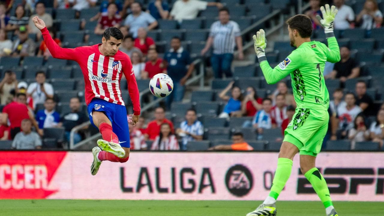 Morata in azione
