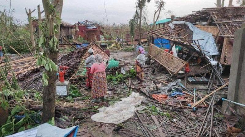 Myanmar, prima il ciclone, poi i monsoni: nessuna tregua per le persone sfollate nel Paese