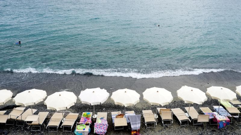 Una spiaggia dell Liguria
