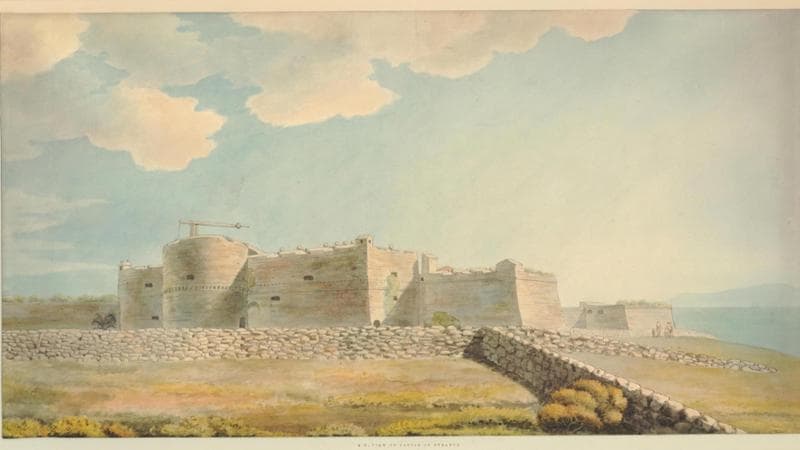 Il castello&nbsp;di Otranto&nbsp;in un&rsquo;opera di Willey Reveley (1785)&nbsp;

