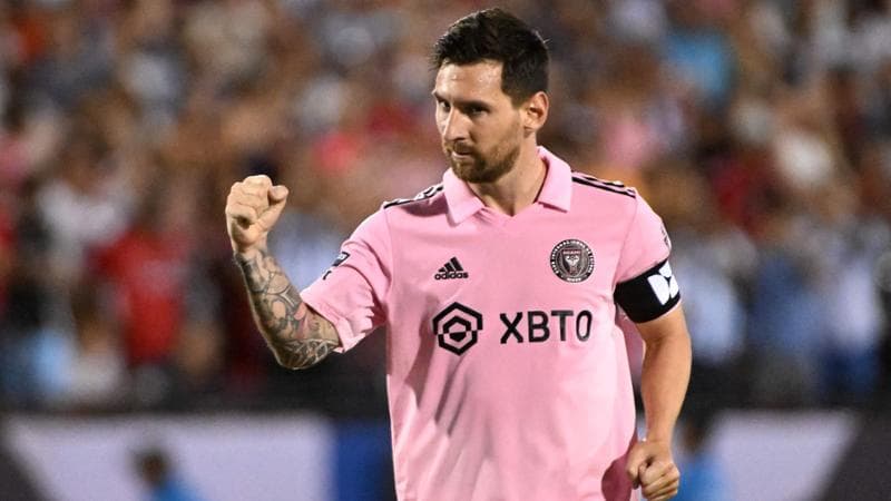 Lionel Messi esulta dopo un gol
