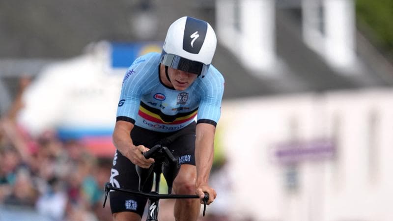 Remco Evenepoel in gara
