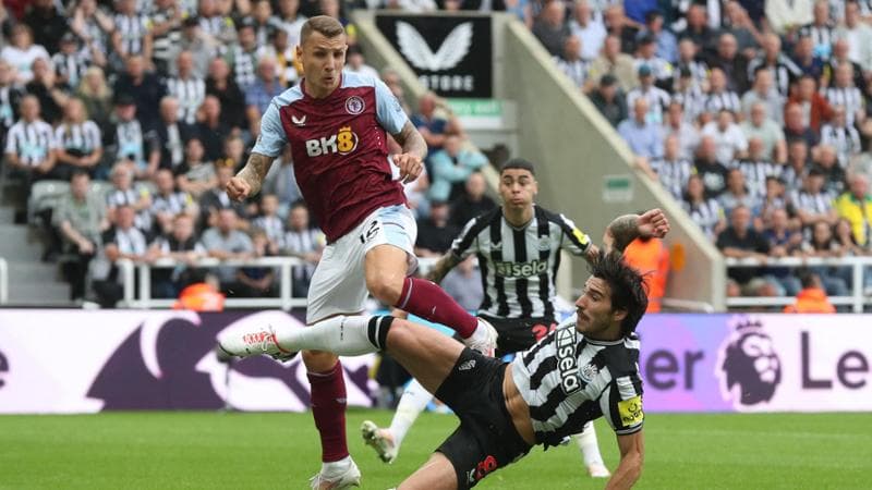 Il gol di Tonali in Newcastle-Aston Villa
