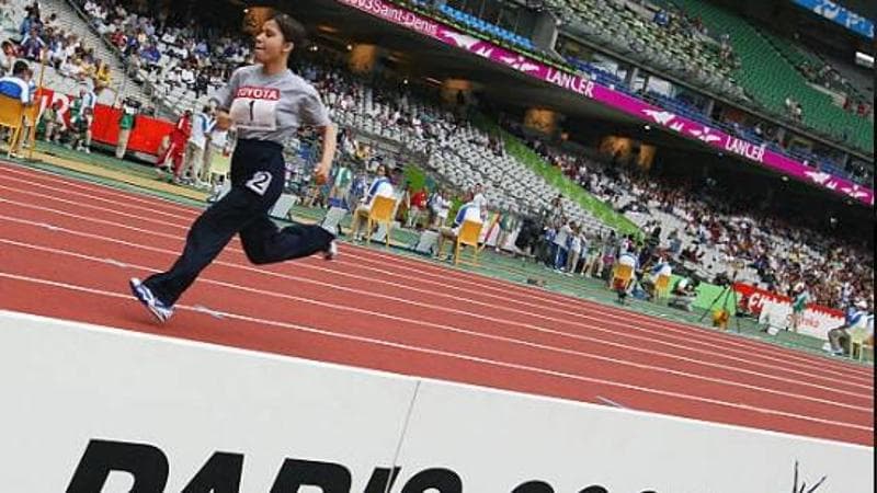 Lima Azimi ai Mondiali di atletica 2003 a Parigi

