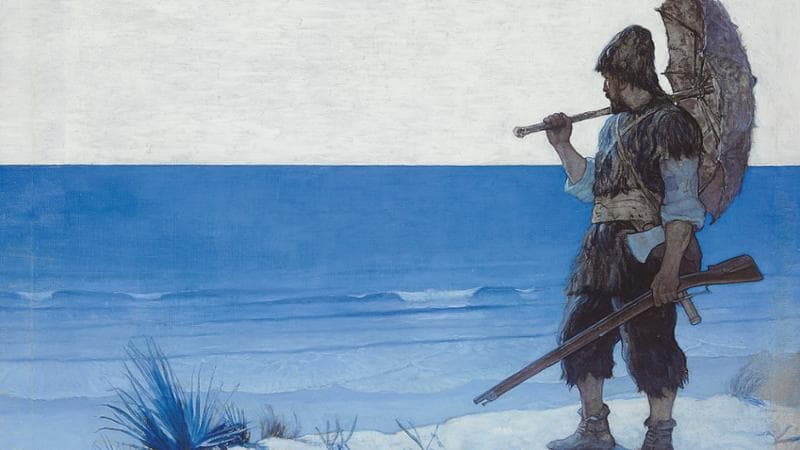 Robinson Crusoe di&nbsp;Newell Convers Wyeth (1920)
