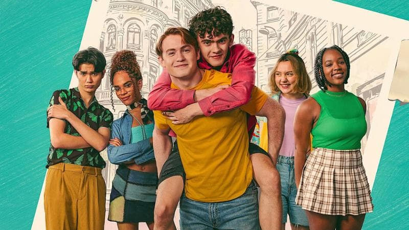 I protagonisti&nbsp;di Heartstopper,&nbsp;serie Netflix che racconta gli amori&nbsp;di un gruppodi adolescenti&nbsp;in una scuola della provincia inglese
