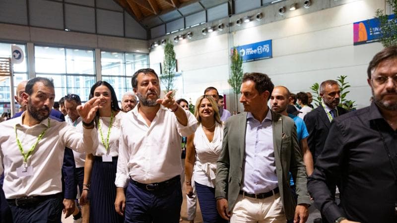 Matteo Salvini al Metting di Rimini&nbsp;
